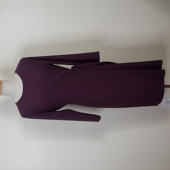 Johnson & Murphy Side Tie Dress M In Dark Grape - Picture 2 of 5